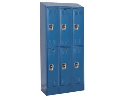 Hallowell URB3258-3ASB Ready Built Premium Steel Lockers
