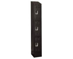 Hallowell URB1288-3ASB Ready Built Premium Steel Lockers