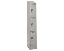 Hallowell URB1288-3ASB Ready Built Premium Steel Lockers