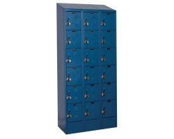 Hallowell URB3258-6ASB Ready Built Premium Steel Lockers