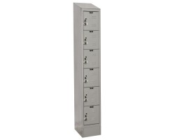 Hallowell URB1228-6ASB Ready Built Premium Steel Lockers