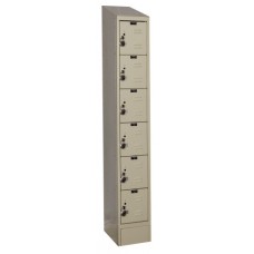 Hallowell URB1228-6ASB Ready Built Premium Steel Lockers