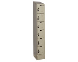 Hallowell URB1228-6ASB Ready Built Premium Steel Lockers