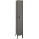 Hallowell URB1228-1A Ready Built Premium Steel Locker – 12”W x 12”D x 72”H (Single Tier Wardrobe, Assembled, Includes Padlock)