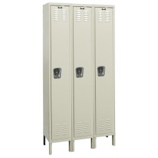 Hallowell U3256-1 Premium Steel Lockers – 3-Wide Single Tier Wardrobe Lockers, 12" W x 15" D x 60" H Hallowell U3256-1 Premium Steel Lockers – 3-Wide Single Tier Wardrobe Lockers, 12" W x 15" D x 60" H