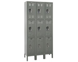 Hallowell U3228-3 Industrial Premium Steel Lockers