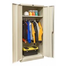 Hallowell 835W18 Knocked-Down Industrial Steel Wardrobe Cabinet Hallowell 835W18 Knocked-Down Industrial Steel Wardrobe Cabinet