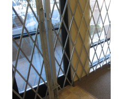 Illinois Engineered PFG1080 Folding Security Gate | Heavy Duty Steel Pair