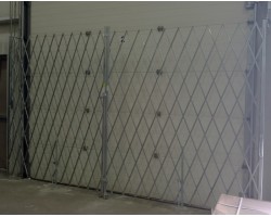 Illinois Engineered PFG1080 Folding Security Gate | Heavy Duty Steel Pair