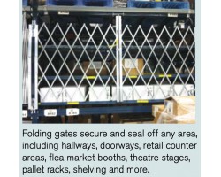 Illinois Engineered PFG1080 Folding Security Gate | Heavy Duty Steel Pair