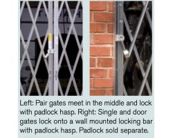 Illinois Engineered PFG1080 Folding Security Gate | Heavy Duty Steel Pair