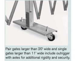 Illinois Engineered PFG2270 Pair Folding Security Gates | Industrial Steel Gate Solution