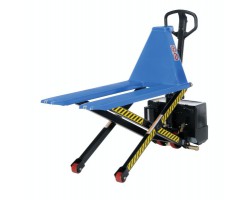 Vestil L-220-DC-HD Ergonomic Powered High Rise Lift Truck with 3,000 lb Capacity | 20 x 45 in Forks