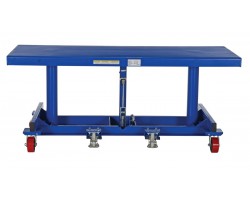 Vestil LDLT-3072 Long Deck Die Cart with 2,000 lb Capacity | 30 x 72 Platform | Manual Hydraulic Foot Pump Lift