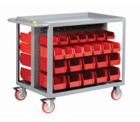 Little Giant Bin Cart | Heavy-Duty Mobile Bin Storage Organizer