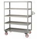Little Giant 5-Shelf Ergonomic Handle Service Cart - Model 5ENML-2448-5PY