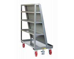Little Giant Pegboard with Back Shelf Storage Cart -AFPBS2460-6PYFL