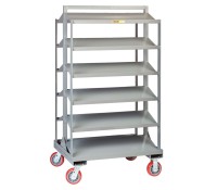 Little Giant All-Welded Sloped Shelf Bin Cart | Industrial Mobile Storage