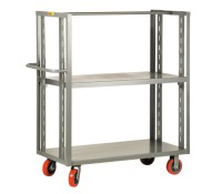 Little Giant 2-Sided Adjustable Shelf Truck with Open Angle Ends
