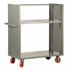 Little Giant 2-sided Adjustable Shelf Truck with Solid Panel Ends - Model DETS2A-2448-6PY