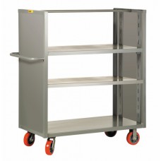 Little Giant 2-sided Adjustable Shelf Truck with Solid Panel Ends - Model DETS3A-2448-6PY
