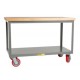 Little Giant Heavy Duty Maple Top Mobile Bench - IPJ2448-2R6PYFL