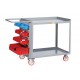 The Little Giant MWLP-2436-5TL Maintenance Workstation with Louvered Panel Cart