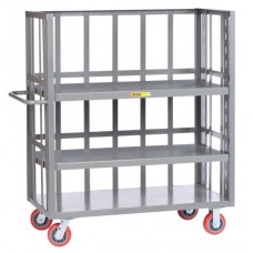 Little Giant 2-sided Adjustable Shelf Truck with Slat Type Sides - Model S3-A-2448-6PY Little Giant 2-sided Adjustable Shelf Truck with Slat Type Sides - Model S3-A-2448-6PY