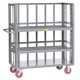 Little Giant 2-sided Adjustable Shelf Truck with Slat Type Sides - Model S3-A-2448-6PY 