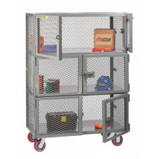 Little Giant 3-Compartment Security Cart - Model SC2-6D-2448-6PY
