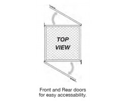 Little Giant 2-Door Gravity Flow Storage Cabinet - Model SL5-2424-78