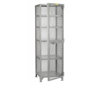 Little Giant 1-Door Welded Visible Contents Storage Cabinet | Mesh Door Steel Locker