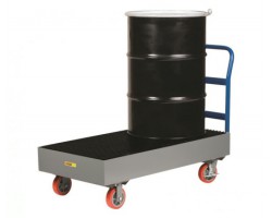 Little Giant Drum Spill Control Platform Cart - SSB-5125-6PYBK