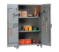 Little Giant High Capacity Storage Cabinet with Pegboard Doors