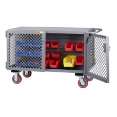 Little Giant 2-Sided Mobile Maintenance Cart - Model ST-2448-6PY-LP