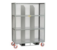 Little Giant Forkliftable Order Picking Truck with Shelf Dividers | Industrial Stock Cart