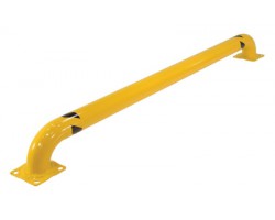 Vestil LPRO-144-9-4 Low Profile Safety Yellow Rack Guard | 144 Inch Length 