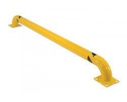 Vestil LPRO-144-9-4 Low Profile Safety Yellow Rack Guard | 144 Inch Length 