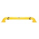Vestil LPRO-72-9-4 Low Profile Rack Guard | 72-5/8 Inch Length | 4-1/2 Inch Steel Guard, Yellow