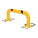 Vestil LPRO-RF-36-16-4 Removable Low Profile Machine Guard | 4-1/2 Inch Steel | Lockable Base Plates