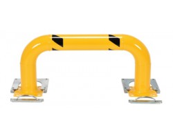 Vestil LPRO-RF-48-16-4 Removable Low Profile Machine Guard | 4-1/2 Inch Steel | Lockable Base Plates