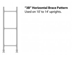 Meco Series 1000 | 41 Inch Brace Set | Model M3B42 