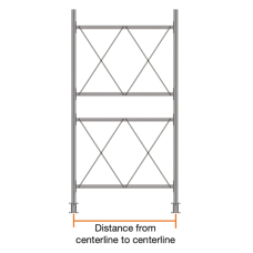 MECO Cantilever Series 2000 Structural Brace Set 24B120XX for 16' to 20' Uprights