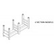 MECO SSM1-2 Modular Steel Storage Racks | Stackable Welded Rack System