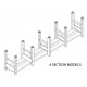 MECO SSM1-4 Modular Steel Storage Racks | Stackable Welded Rack System