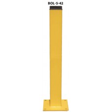 MECO Model BOL-5-42 Heavy-Duty Square Steel Tube Safety Bollard – 42" Height MECO Model BOL-5-42 Heavy-Duty Square Steel Tube Safety Bollard – 42" Height