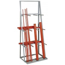 MECO BSRV1-KD Vertical Bar Storage Rack | Heavy-Duty Steel Rack for Upright Material Handling