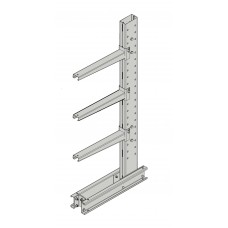MECO Series 1000 Single Sided Cantilever Upright with Base 6 Ft | MU633 MECO Series 1000 Single Sided Cantilever Upright with Base 6 Ft | MU633