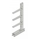 MECO Series 1000 Single Sided Cantilever Upright with Base 6 Ft | MU633