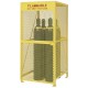 MECO CSC1V-KD Vertical Gas Cylinder Storage Cabinet | Knocked-Down OSHA-Compliant Steel